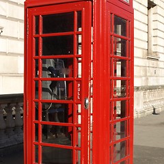 Image showing London telephone box