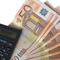 Image showing Money with calculator