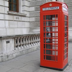 Image showing London telephone box