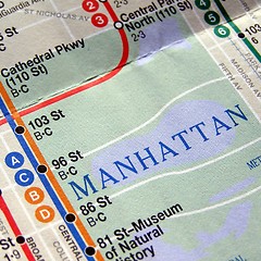 Image showing New York subway map