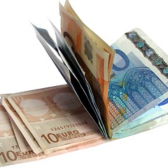 Image showing Euro notes