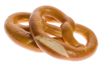 Image showing Pretzels isolated on white