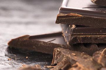 Image showing Chopped chocolate