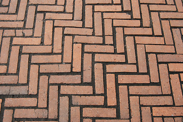 Image showing Texture of Brick Pavement