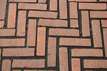 Image showing Texture of Brick Pavement