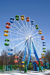 Image showing Attraction Wheel in Winter Park