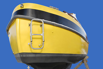 Image showing Stern of Yellow Boat