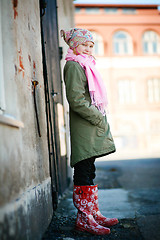 Image showing Beautiful young girl outdoors