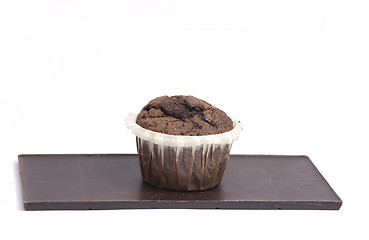Image showing chocolate and muffin