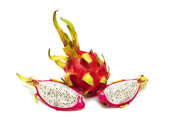 Image showing Exotic Thai Fruit. Dragon fruit - Geow Mangon.