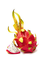 Image showing Exotic Thai Fruit. Dragon fruit - Geow Mangon.