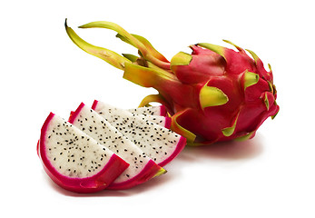 Image showing Exotic Thai Fruit. Dragon fruit - Geow Mangon.