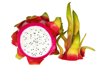 Image showing Exotic Thai Fruit. Dragon fruit - Geow Mangon.