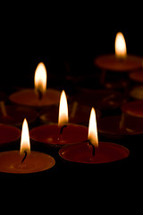 Image showing flaming candles