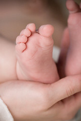 Image showing baby's feet