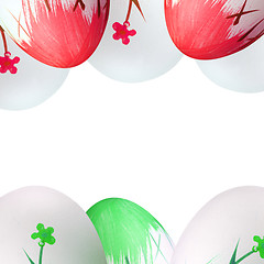 Image showing Painted easter eggs 