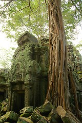 Image showing Runs of ancient Cambodian temple