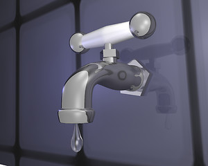 Image showing Faucet Leak