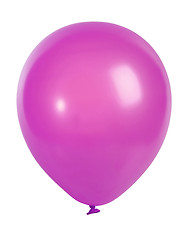 Image showing Pink balloon isolated on white