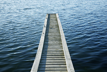 Image showing Wooden jetty