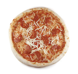 Image showing Pepperoni pizza isolated