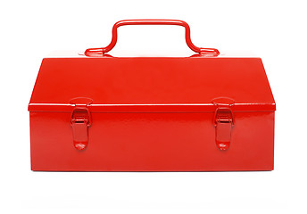 Image showing Red toolbox isolated
