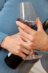 Image showing Wine loving