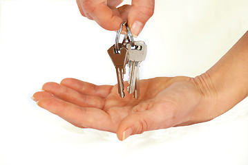 Image showing Keys in hands