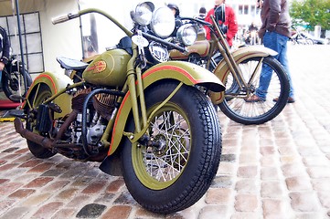 Image showing old Harley Davidson