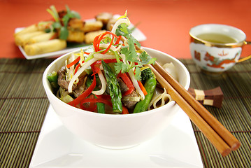 Image showing Beef Noodle Stirfry