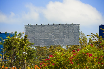 Image showing huge blank billboard 