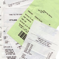 Image showing Receipts