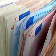 Image showing Euro notes