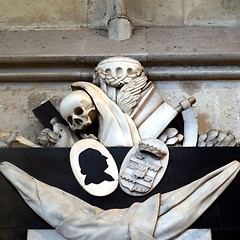 Image showing Memento mori - skull, reaper sickle