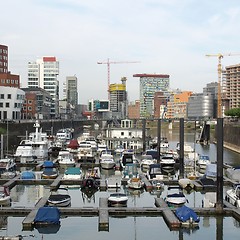 Image showing Duesseldorf mediahafen harbour