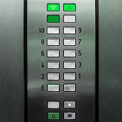 Image showing Lift elevator keypad