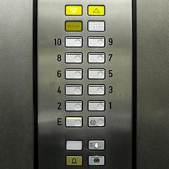 Image showing Lift elevator keypad