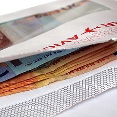 Image showing Money in envelope