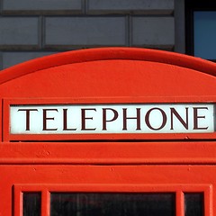 Image showing London telephone box