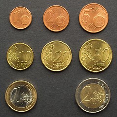 Image showing Euro coins