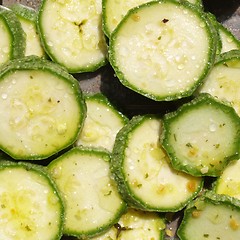 Image showing Courgettes zucchini