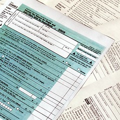 Image showing Tax forms