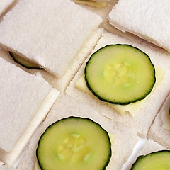 Image showing Cucumber sandwich