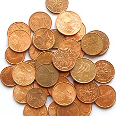 Image showing Euro coins