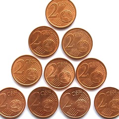 Image showing Euro coins