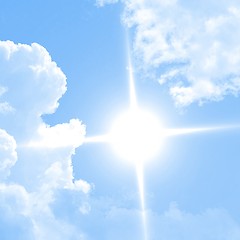 Image showing Blue sky with clouds