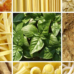 Image showing Italian food collage
