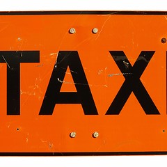 Image showing Taxi sign isolated