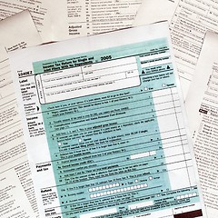 Image showing Tax forms