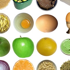 Image showing Food collage isolated